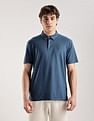 Calvin Klein Jeans Solid Regular-Fit Cotton Polo T-Shirt