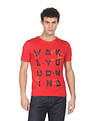 Flying Machine Cotton Graphic Print T-Shirt