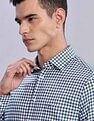 Tommy Hilfiger Checked Regular Fit Plain Woven Shirt
