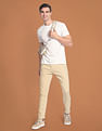 Flying Machine Slash Slim Tapered Clean Look Coloured Jeans