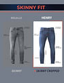 U.S. Polo Assn. Denim Co. Henry Tapered Cropped Black Jeans
