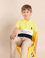 U.S. Polo Assn. Kids Boys Colourblock Regular Fit Polo Shirt
