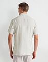 Arrow Sports Vertical Stripe Linen Shirt