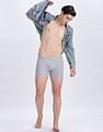 Calvin Klein Underwear Low Rise Solid Grey Trunks
