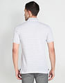 Arrow Horizontal Stripe Pique Polo Shirt