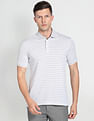 Arrow Horizontal Stripe Pique Polo Shirt