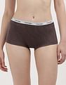 Calvin Klein Underwear Mid Rise Brand Print Boyshort Panties