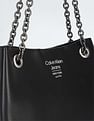 Calvin Klein Chain Strap Solid Hand Bag