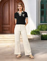U.S. Polo Assn. Women Tipped Collar Regular Fit Polo Shirt