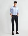 Arrow Newyork Carson Tapered Fit Self Design Trousers