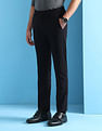 Arrow Newyork Solid Regular Fit Knitted Trousers