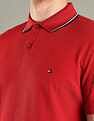 Tommy Hilfiger Solid Regular-Fit Cotton Polo T-Shirt