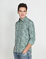 Flying Machine Floral Print Cotton Shirt