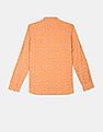 U.S. Polo Assn. Kids Boys Mandarin Collar Printed Shirt