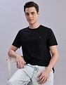 Tommy Hilfiger Solid Regular-Fit Polyester T-Shirts
