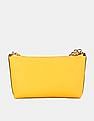 Calvin Klein Women Yellow Chain Trimmed Strap Sling Bag