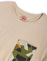 Flying Machine Patch Pocket Solid Cotton T-Shirt