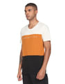 Flying Machine Crew Neck Colour Block Cotton T-Shirt