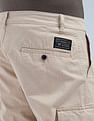 Flying Machine Mid Rise Relaxed Tapered Fit Cargo Trouser