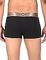 Calvin Klein Underwear Men Black Elasticized Brand Waist Solid Trunks