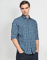 Arrow Sports Twill Tartan Check Cotton Casual Shirt