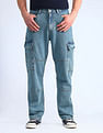 Flying Machine Cobain 90'S Loose Fit Blue Jeans