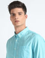 Flying Machine Vertical Stripe Pure Cotton Shirt
