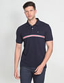 Arrow Sports Engineered Stripe Cotton Polo Shirt