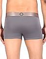 Calvin Klein Underwear Men Grey Elasticized Brand Waist Solid Trunks