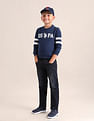 U.S. Polo Assn. Kids Boys Brand Printed Regular Fit Sweatshirt