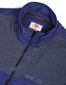 Flying Machine High Neck Colour Block Panelled Sweatshirt