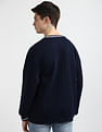 Tommy Hilfiger Jacquard Striped Relaxed Fit Sweater