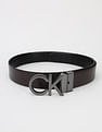 Calvin Klein Textured Black Leather Classic Belt