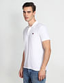 Flying Machine Pattern Knit Cotton Polo Shirt