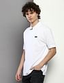 Calvin Klein Zipper Placket Solid Pique Polo Shirt