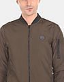 U.S. Polo Assn. Stand Collar Solid Bomber Jacket