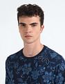 Flying Machine Pure Cotton Floral Print T-Shirt