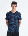Flying Machine Pure Cotton Floral Print T-Shirt