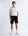 USPA Active Textured Slim Fit Polo Shirt