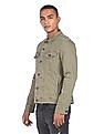 Flying Machine Spread Collar Long Sleeve Casual Jacket