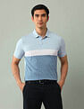 Arrow Horizontal Striped Regular Fit Polo Shirt