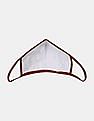 U.S. Polo Assn. Unisex Adults Maroon Triple Layer Anti Bacterial Reusable Outdoor Face Masks - Pack Of 3
