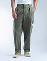 Flying Machine Mid Rise Cobain Loose Fit Cargos