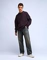 Flying Machine Solid Oversized Fit Sweatshirt
