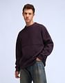 Flying Machine Solid Oversized Fit Sweatshirt