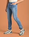 Flying Machine Mid Rise Stone Wash Joggers Jeans