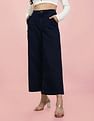Flying Machine Women High Rise Wide Leg Rinsed Culottes Jeans