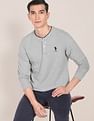 U.S. Polo Assn. Heathered Tipped Collar Henley T-Shirt