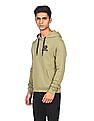 Flying Machine Long Sleeve Solid Hooded Sweatshirt