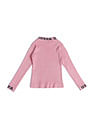 U.S. Polo Assn. Kids Girls Ribbed Cotton Sweater